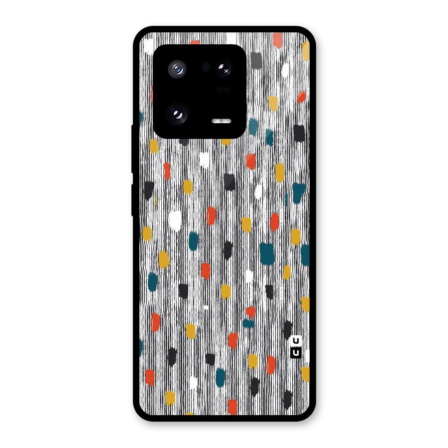 Single Paint Pattern Glass Back Case for Xiaomi 13 Pro