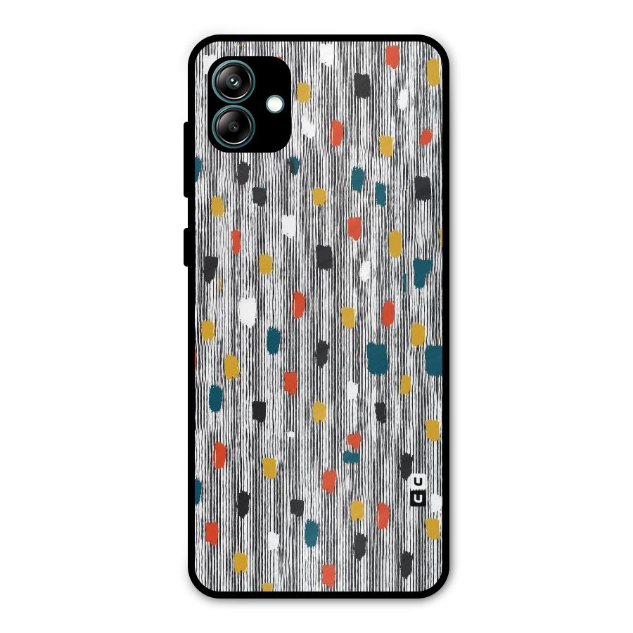 Single Paint Pattern Metal Back Case for Galaxy A04