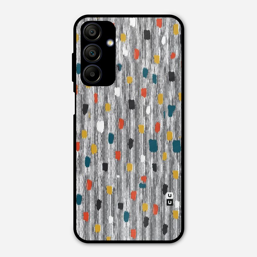 Single Paint Pattern Metal Back Case for Galaxy A15 5G