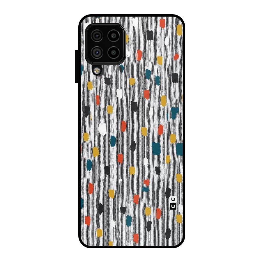 Single Paint Pattern Metal Back Case for Galaxy A22 4G