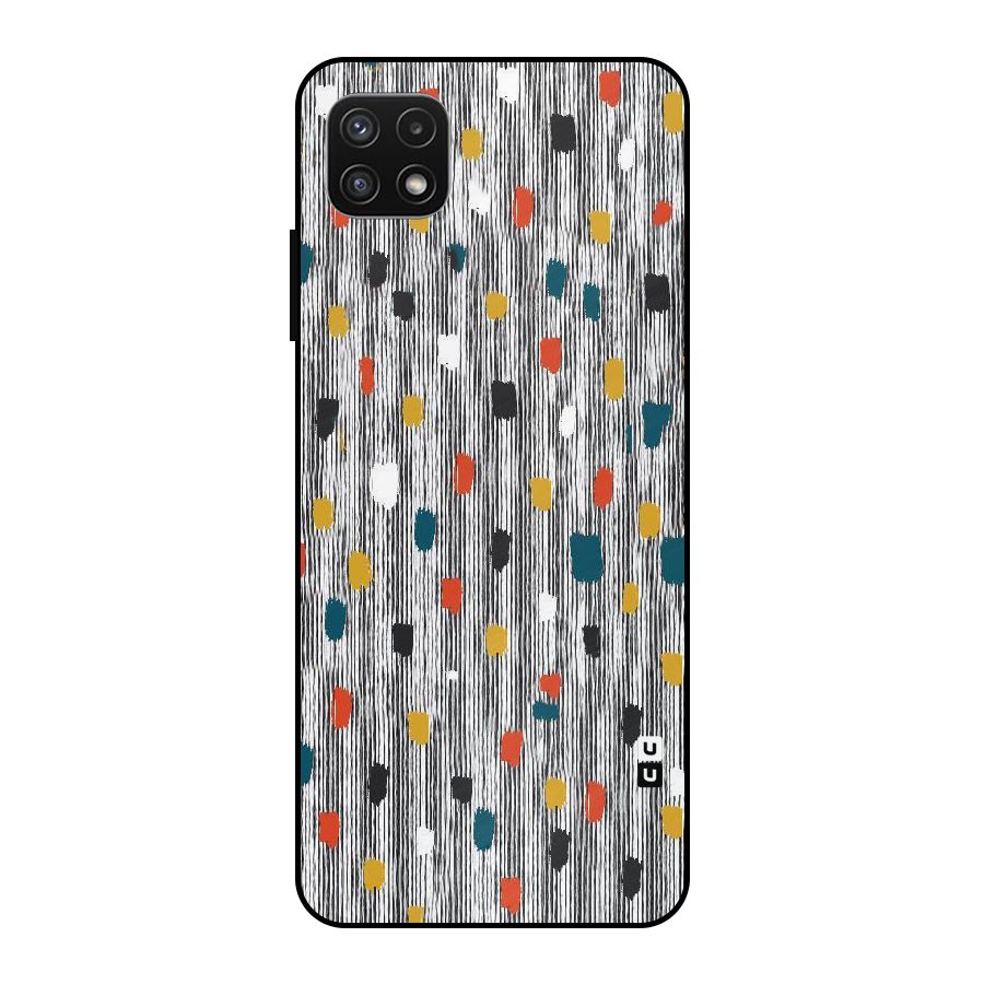 Single Paint Pattern Metal Back Case for Galaxy A22 5G