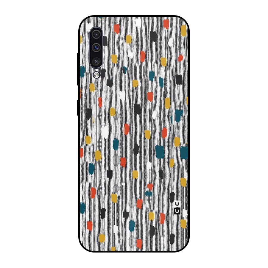 Single Paint Pattern Metal Back Case for Galaxy A30s
