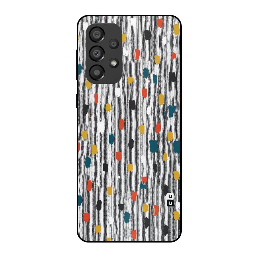 Single Paint Pattern Metal Back Case for Galaxy A33 5G