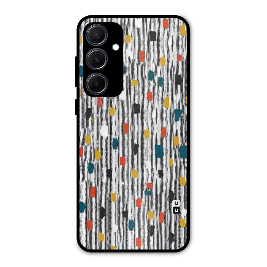 Single Paint Pattern Metal Back Case for Galaxy A35