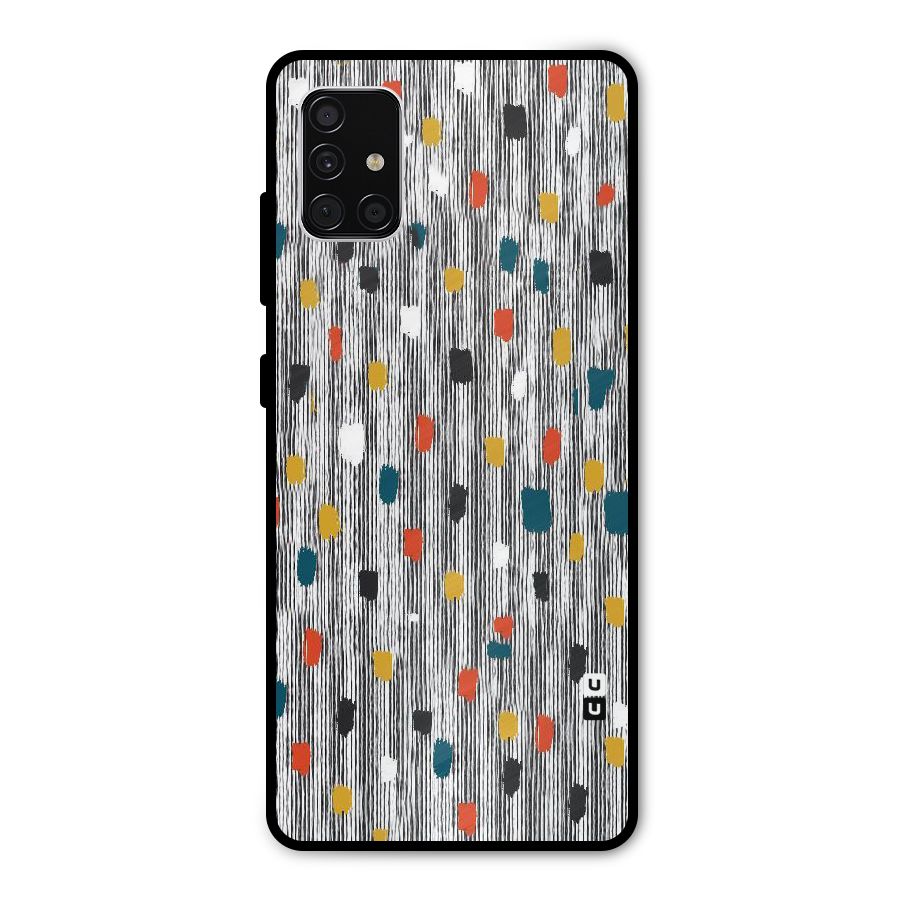 Single Paint Pattern Metal Back Case for Galaxy A51