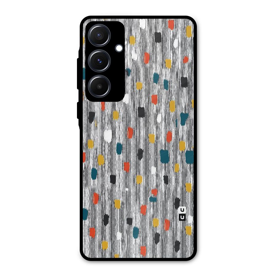 Single Paint Pattern Metal Back Case for Galaxy A55