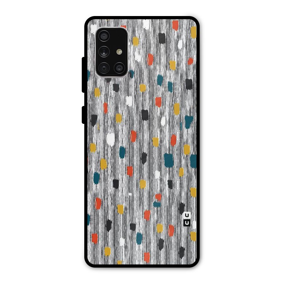 Single Paint Pattern Metal Back Case for Galaxy A71