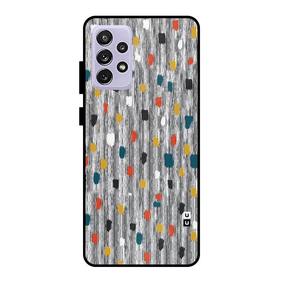 Single Paint Pattern Metal Back Case for Galaxy A72
