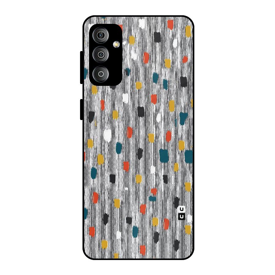 Single Paint Pattern Metal Back Case for Galaxy F23