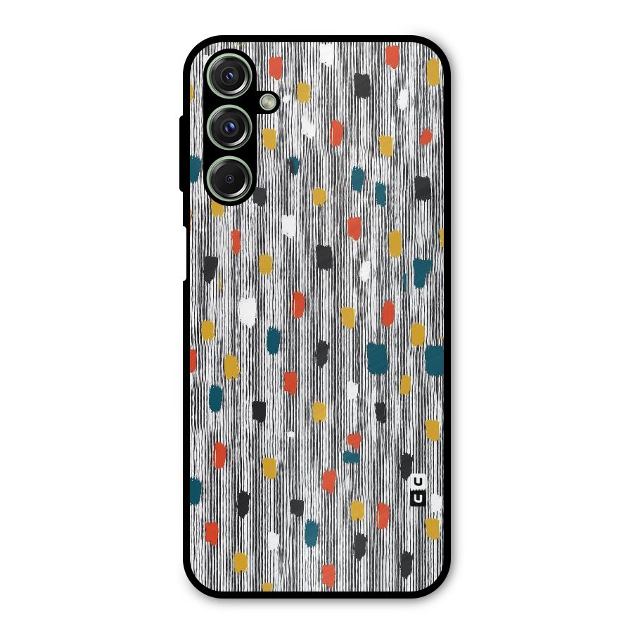 Single Paint Pattern Metal Back Case for Galaxy F34