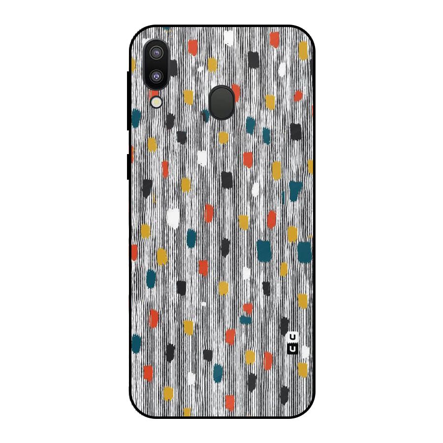 Single Paint Pattern Metal Back Case for Galaxy M20