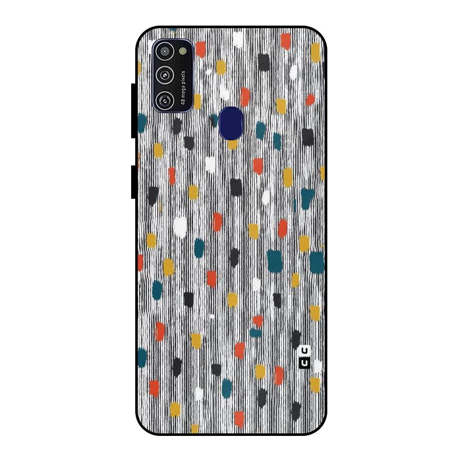 Single Paint Pattern Metal Back Case for Galaxy M30s