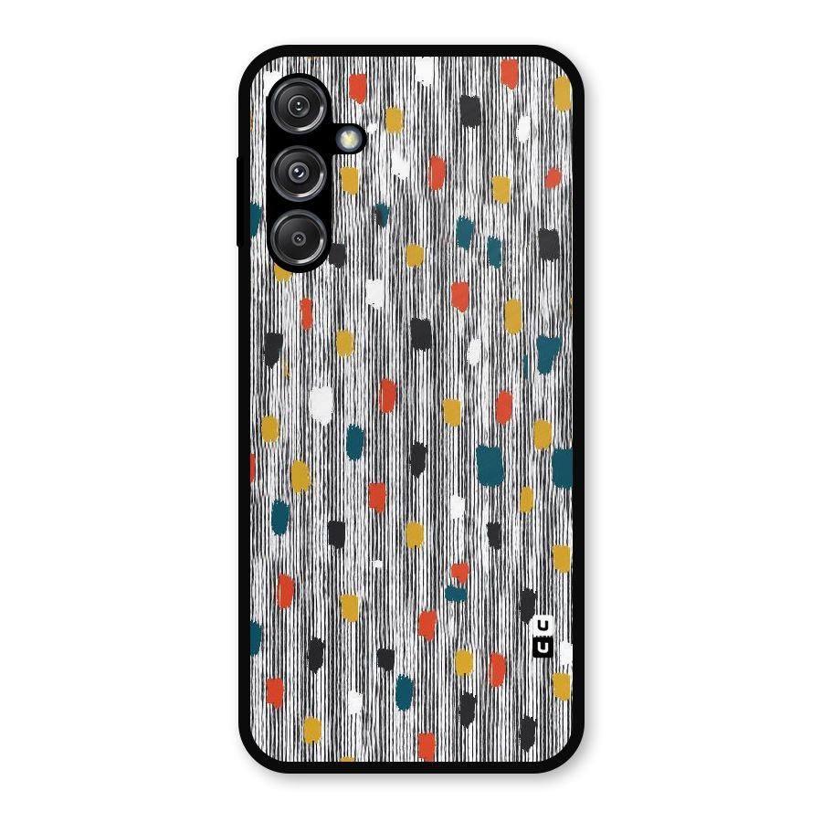 Single Paint Pattern Metal Back Case for Galaxy M34 5G