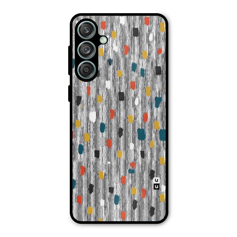 Single Paint Pattern Metal Back Case for Galaxy M55 5G