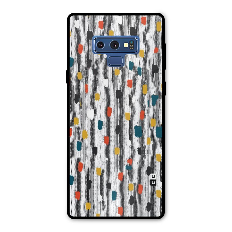 Single Paint Pattern Metal Back Case for Galaxy Note 9