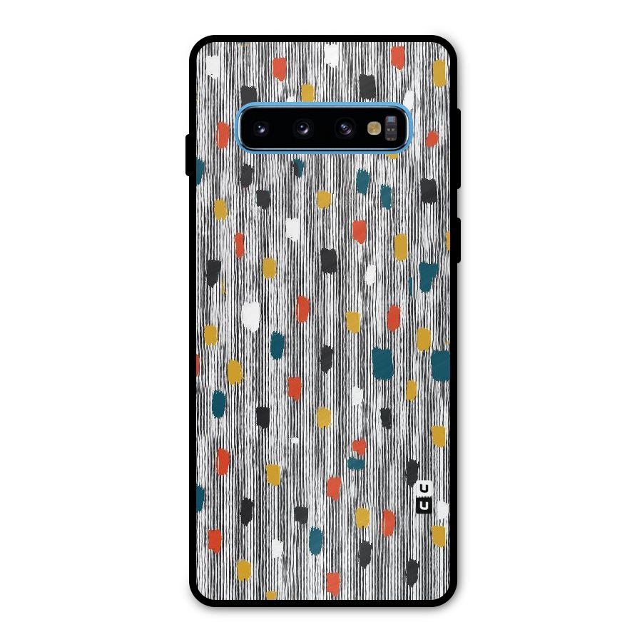 Single Paint Pattern Metal Back Case for Galaxy S10