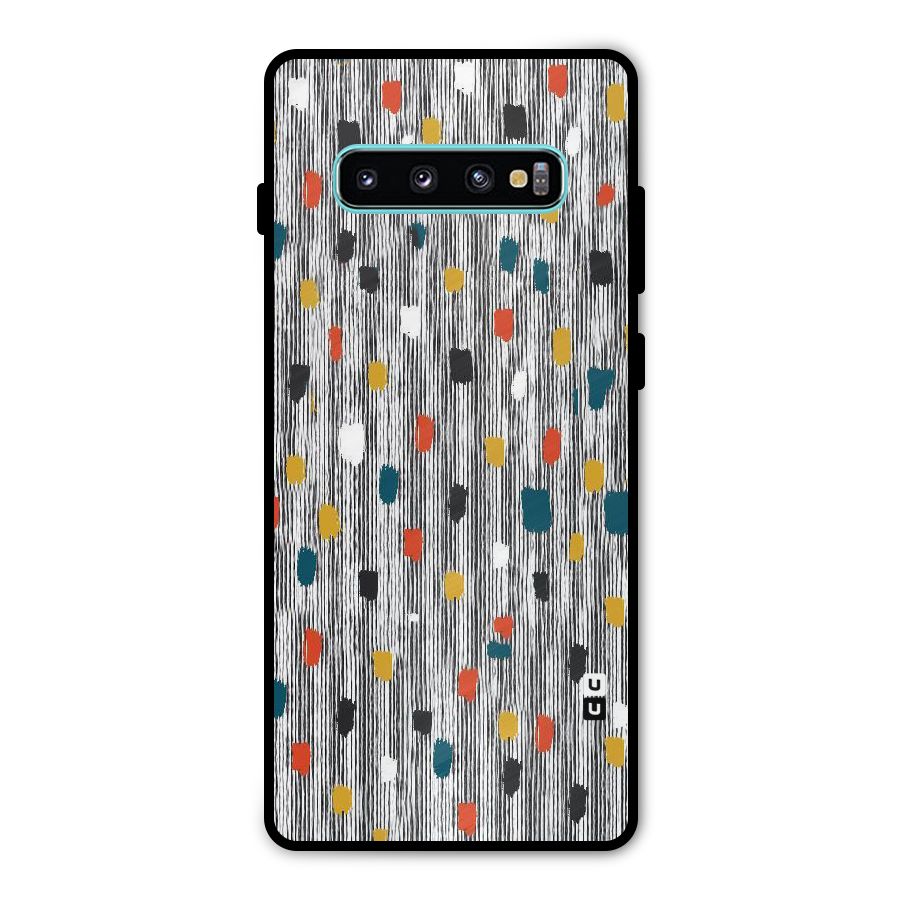 Single Paint Pattern Metal Back Case for Galaxy S10 Plus