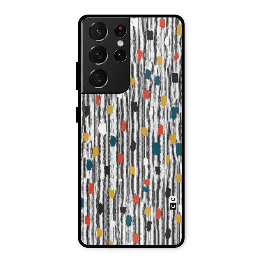 Single Paint Pattern Metal Back Case for Galaxy S21 Ultra 5G