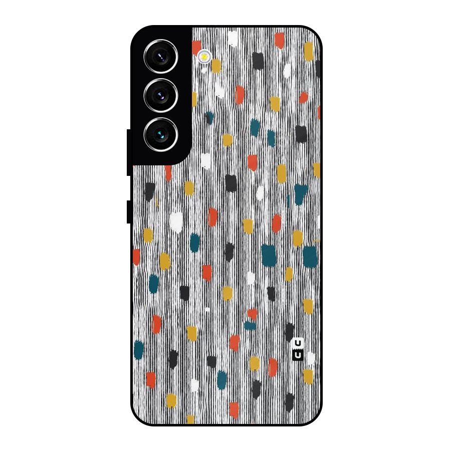 Single Paint Pattern Metal Back Case for Galaxy S22 5G