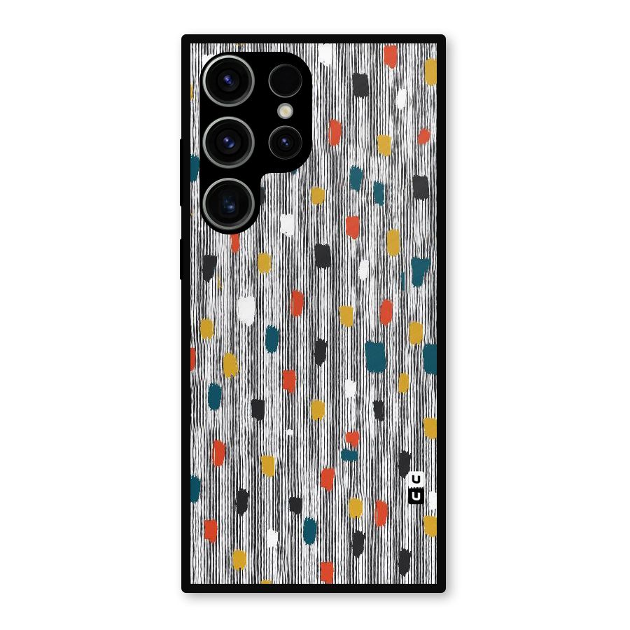 Single Paint Pattern Metal Back Case for Galaxy S23 Ultra