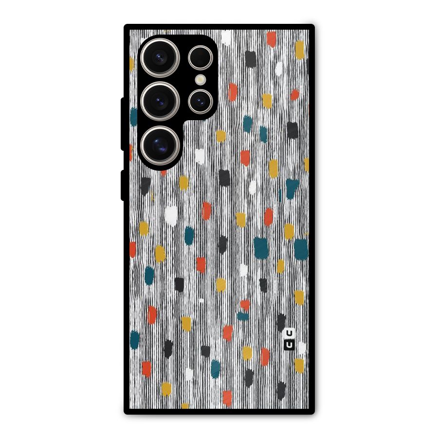 Single Paint Pattern Metal Back Case for Galaxy S24 Ultra