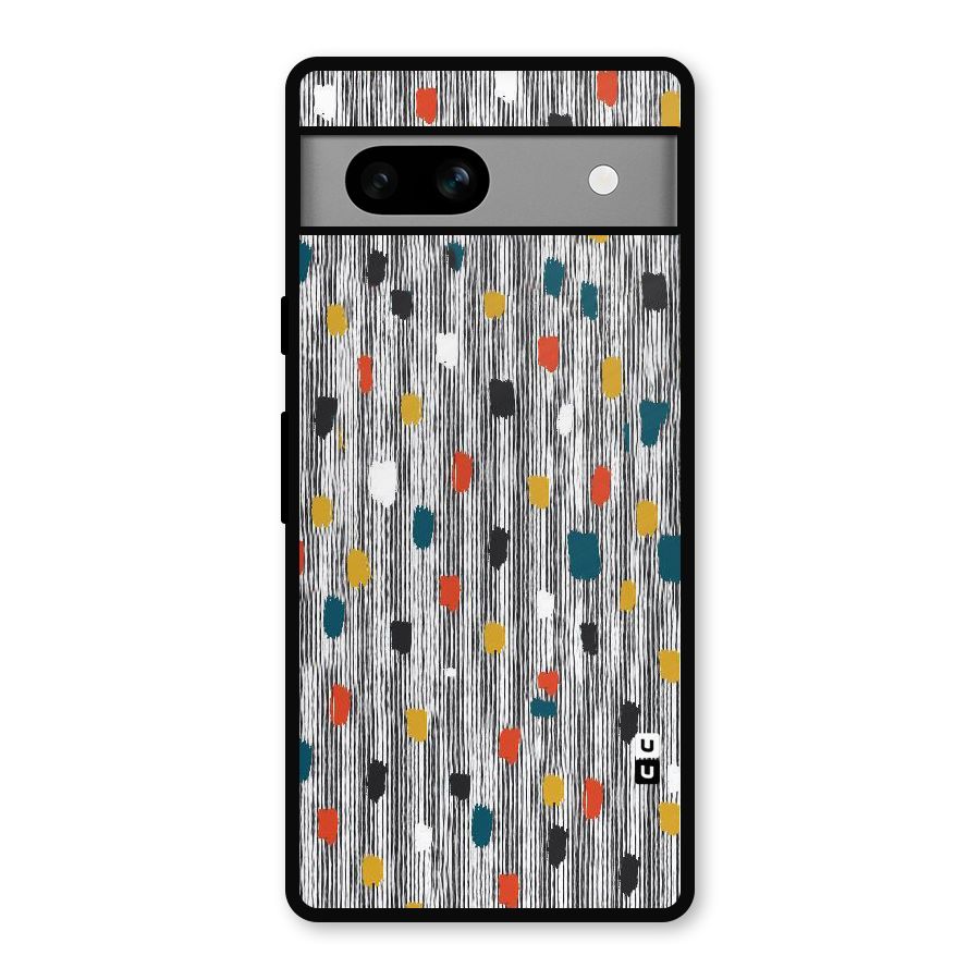 Single Paint Pattern Metal Back Case for Google Pixel 7a