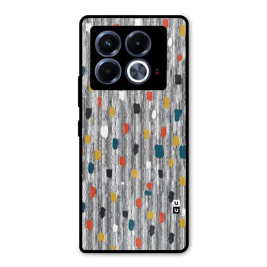 Single Paint Pattern Metal Back Case for Infinix Note 40 5G