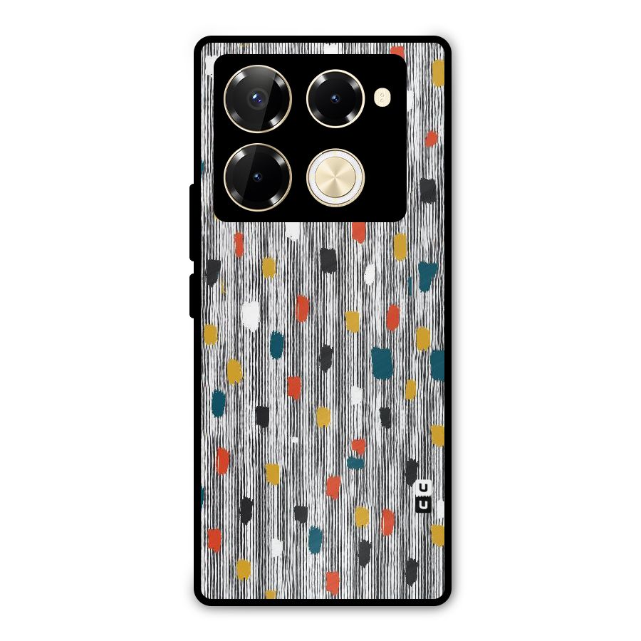 Single Paint Pattern Metal Back Case for Infinix Note 40 Pro Plus