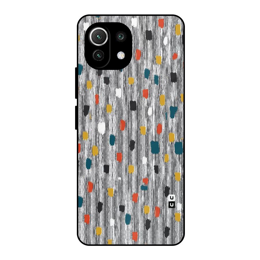 Single Paint Pattern Metal Back Case for Mi 11 Lite NE 5G