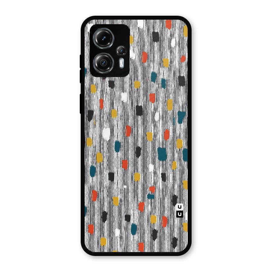 Single Paint Pattern Metal Back Case for Moto G13