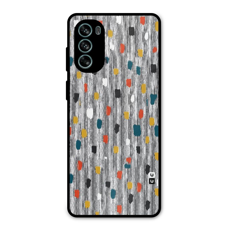 Single Paint Pattern Metal Back Case for Moto G62