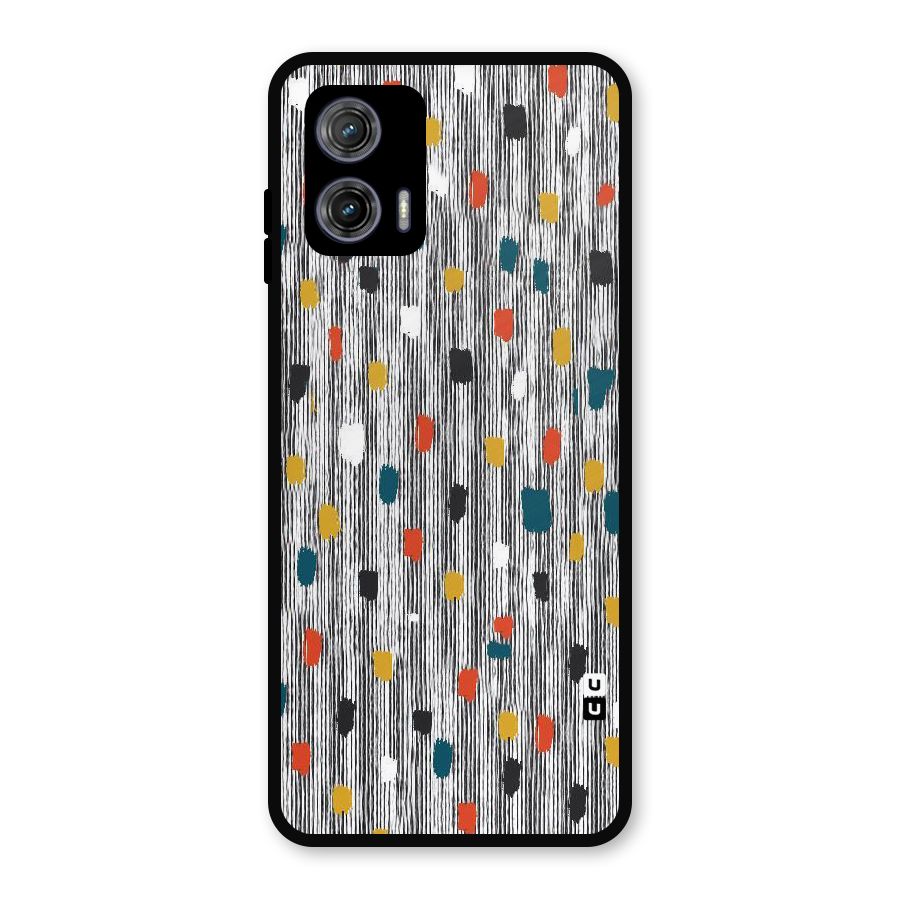 Single Paint Pattern Metal Back Case for Moto G73