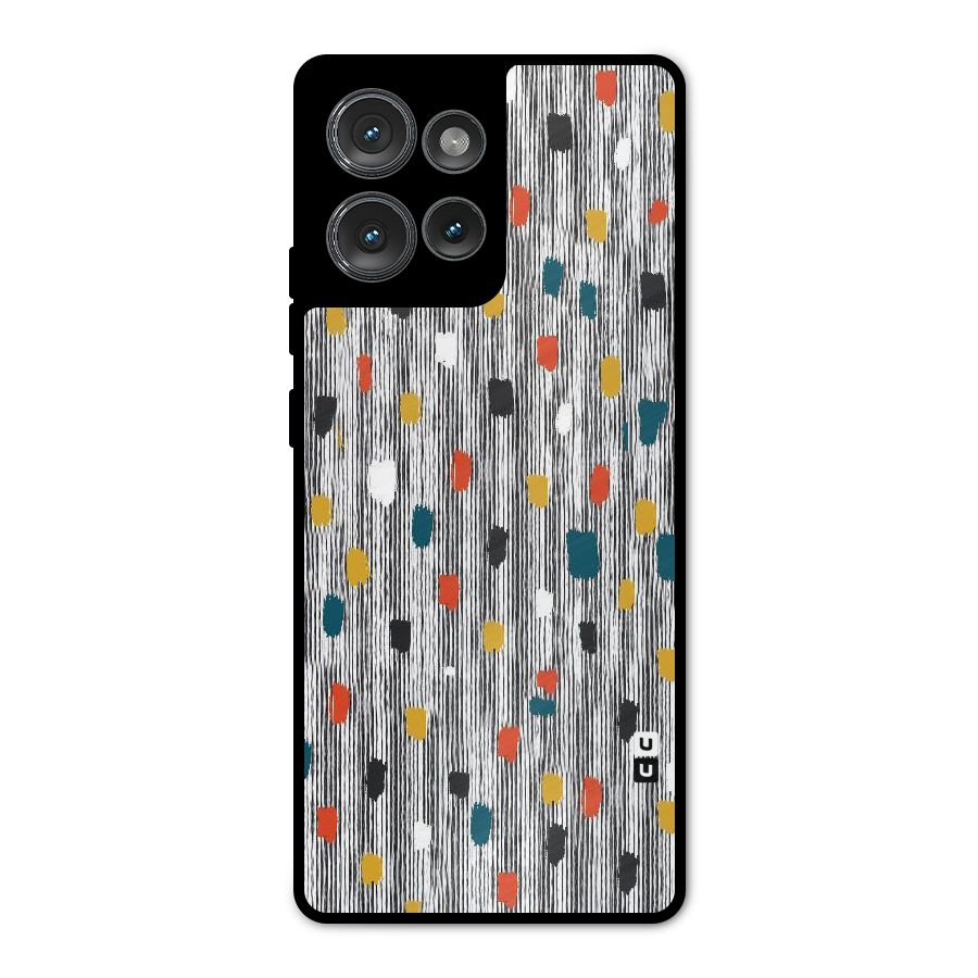 Single Paint Pattern Metal Back Case for Motorola Edge 50