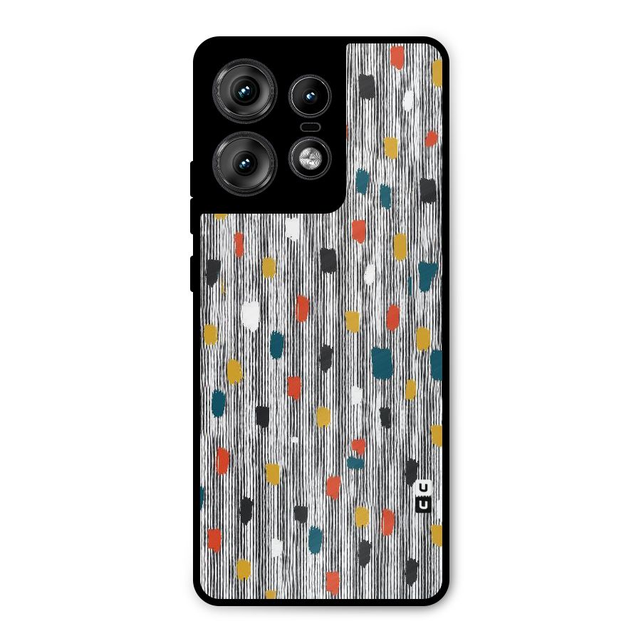 Single Paint Pattern Metal Back Case for Motorola Edge 50 Pro