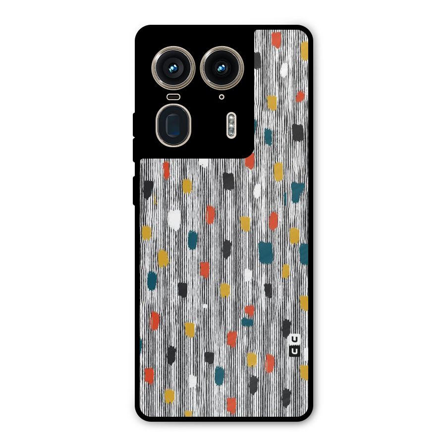 Single Paint Pattern Metal Back Case for Motorola Edge 50 Ultra