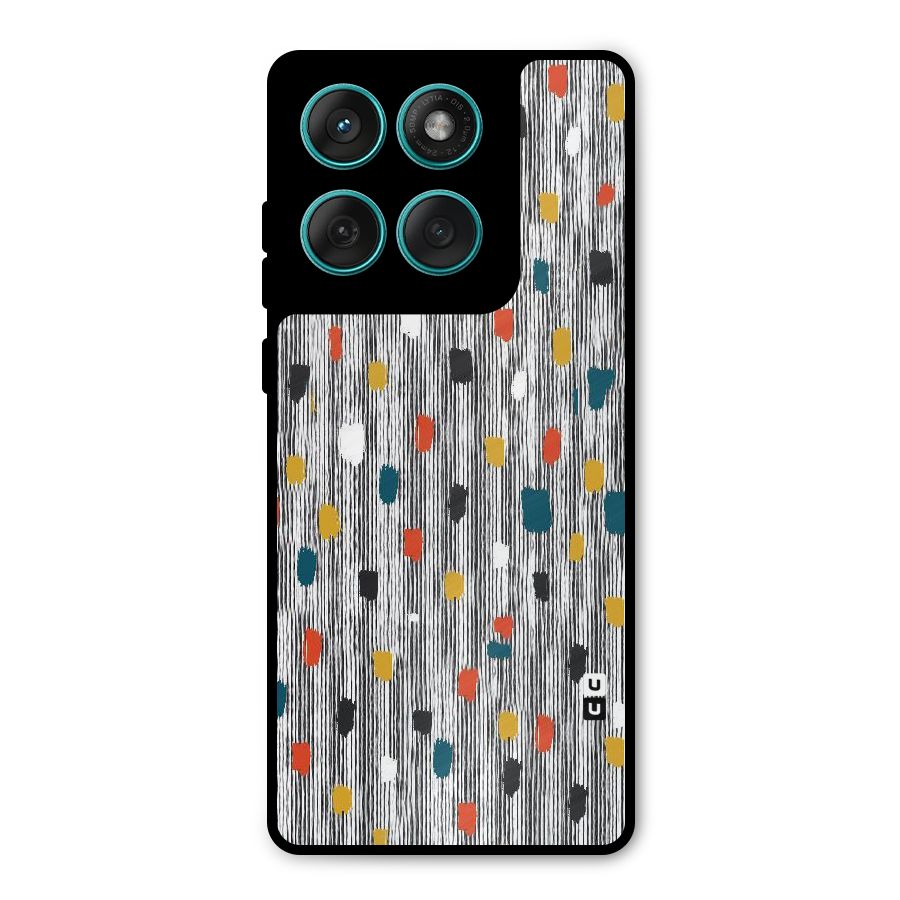 Single Paint Pattern Metal Back Case for Motorola Edge 60 Fusion