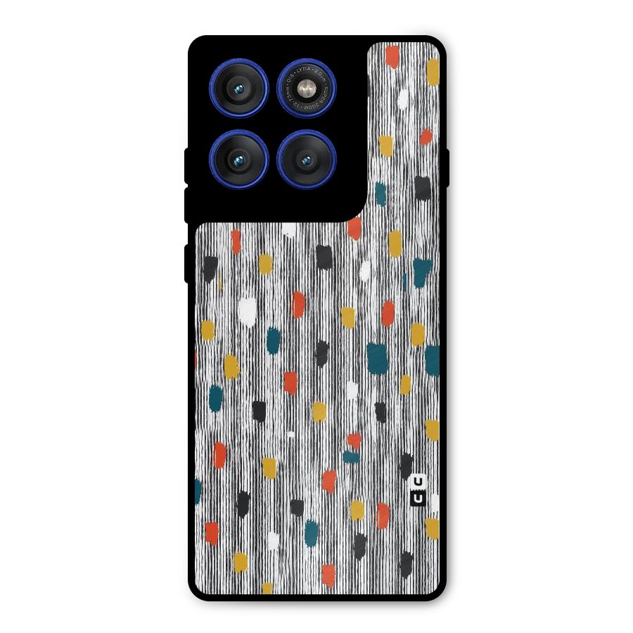 Single Paint Pattern Metal Back Case for Motorola Edge 60 Pro