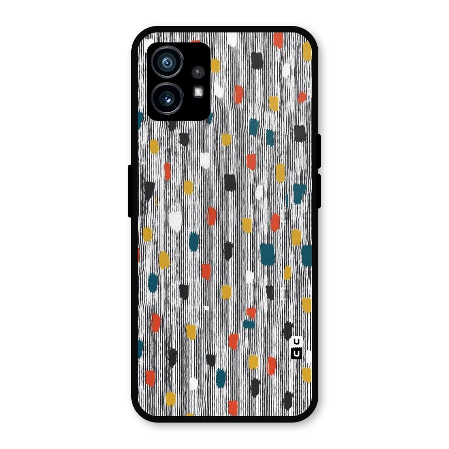 Single Paint Pattern Metal Back Case for Nothing Phone 1