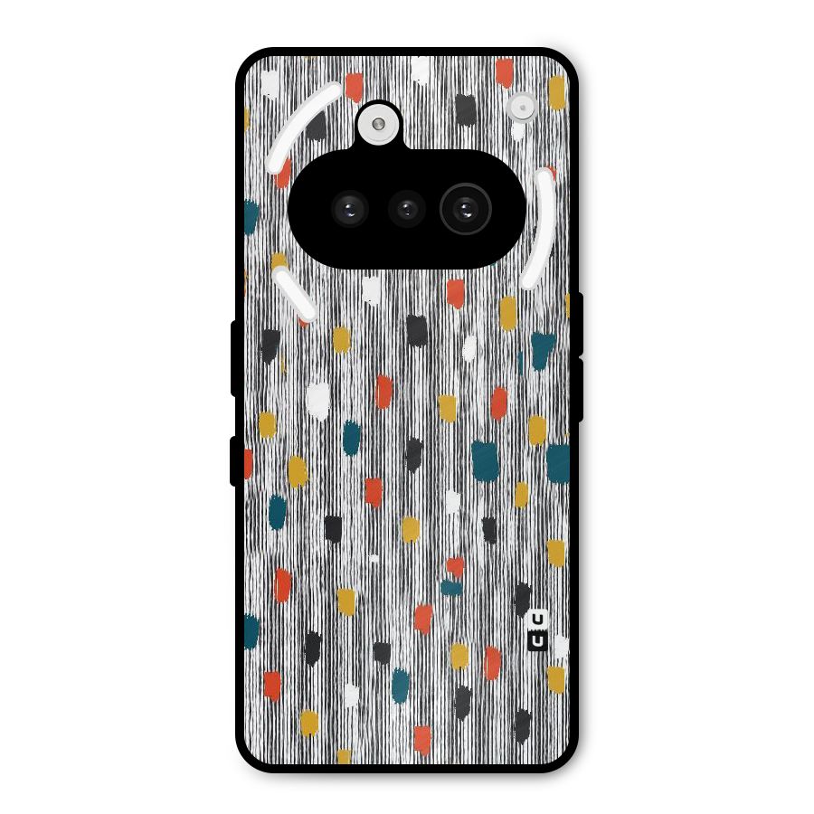 Single Paint Pattern Metal Back Case for Nothing Phone 3a