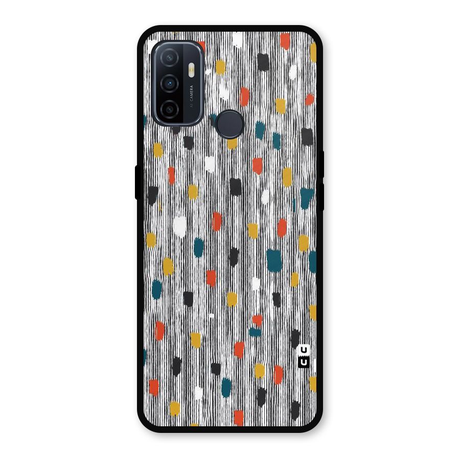 Single Paint Pattern Metal Back Case for Oppo A53