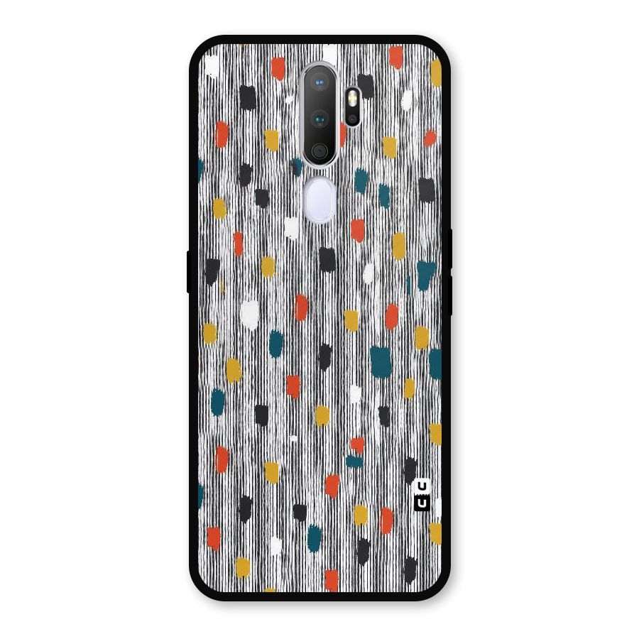 Single Paint Pattern Metal Back Case for Oppo A5 (2020)
