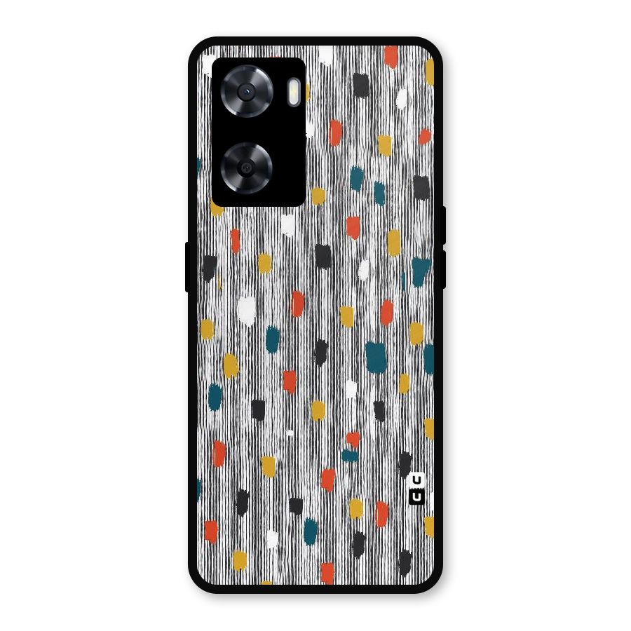 Single Paint Pattern Metal Back Case for Oppo A77s