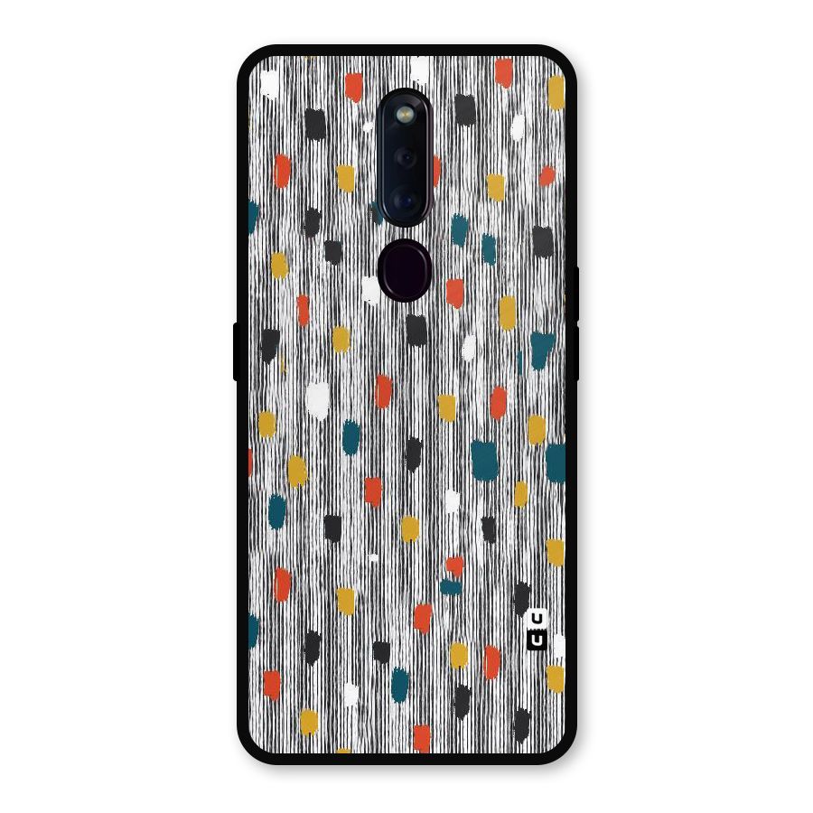Single Paint Pattern Metal Back Case for Oppo F11 Pro