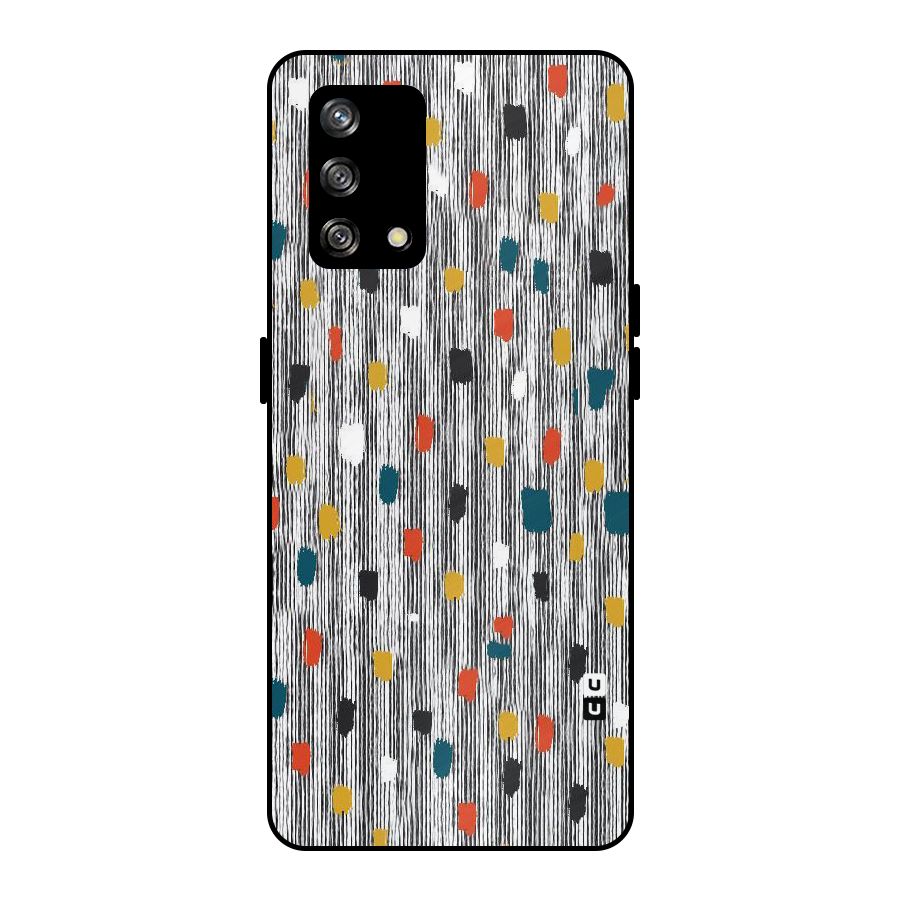 Single Paint Pattern Metal Back Case for Oppo F19