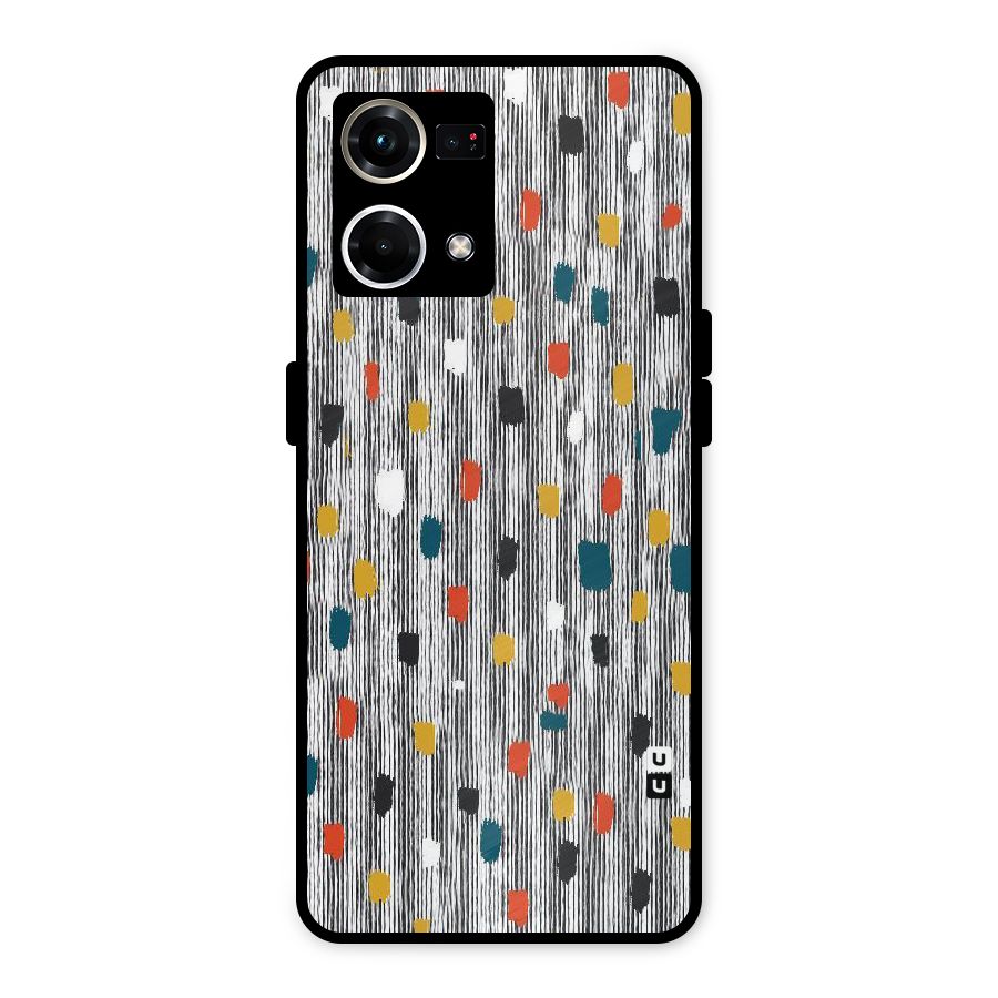 Single Paint Pattern Metal Back Case for Oppo F21s Pro 4G