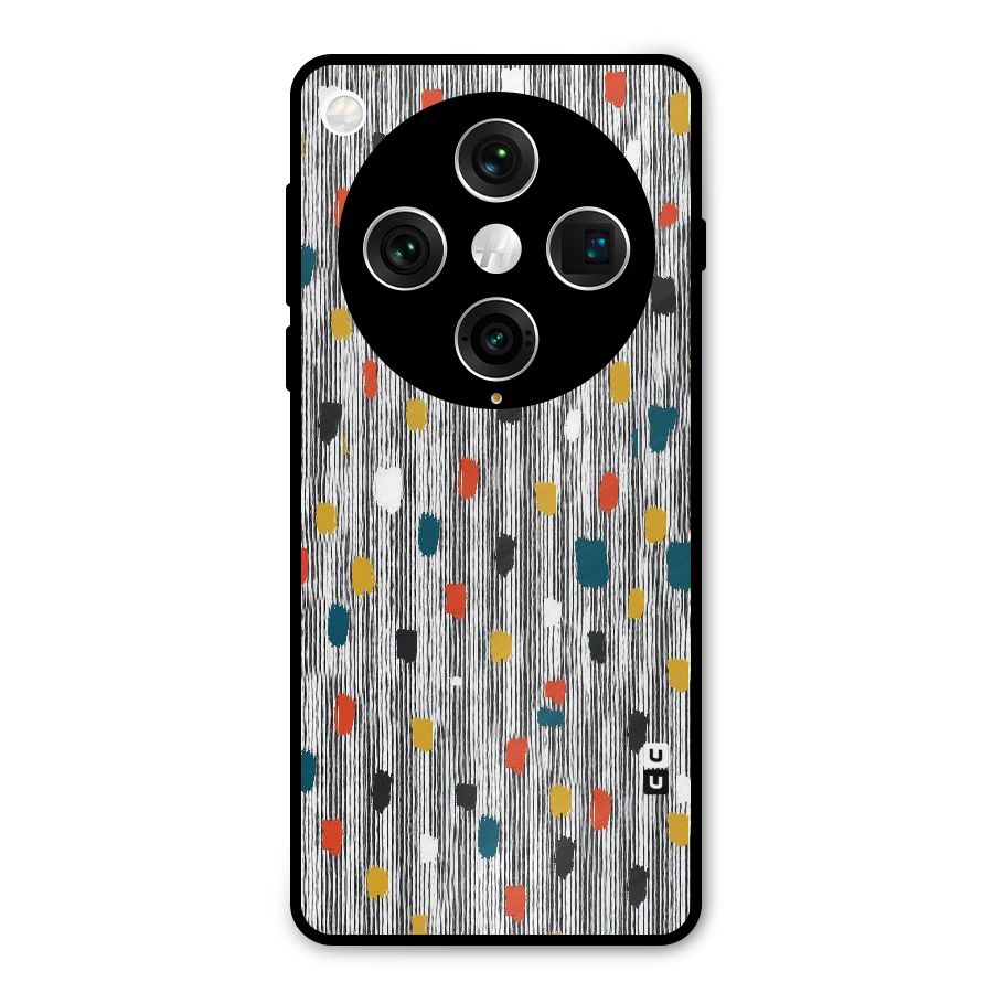 Single Paint Pattern Metal Back Case for Oppo Find X8 Pro