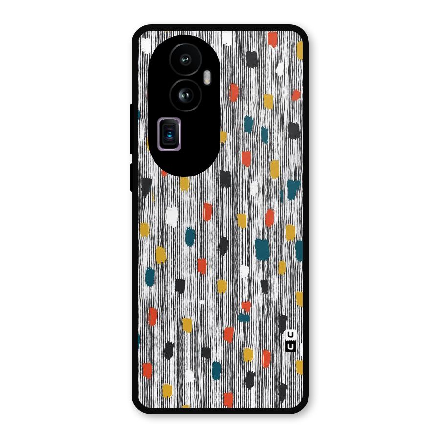 Single Paint Pattern Metal Back Case for Oppo Reno10 Pro Plus