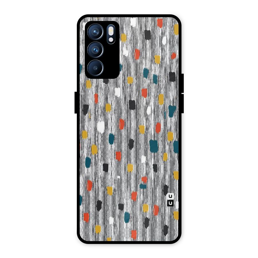 Single Paint Pattern Metal Back Case for Oppo Reno6 5G