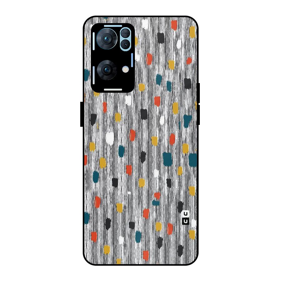 Single Paint Pattern Metal Back Case for Oppo Reno7 Pro 5G