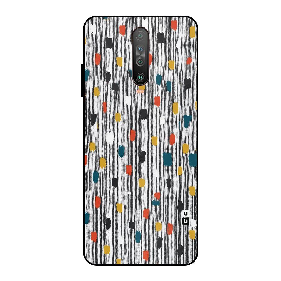 Single Paint Pattern Metal Back Case for Poco X2